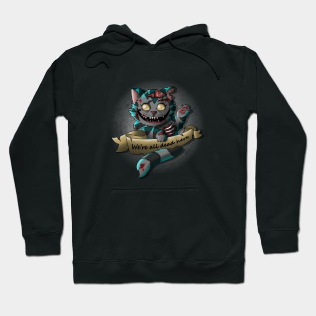 The Zombie Cheshire Cat Hoodie by NemiMakeit